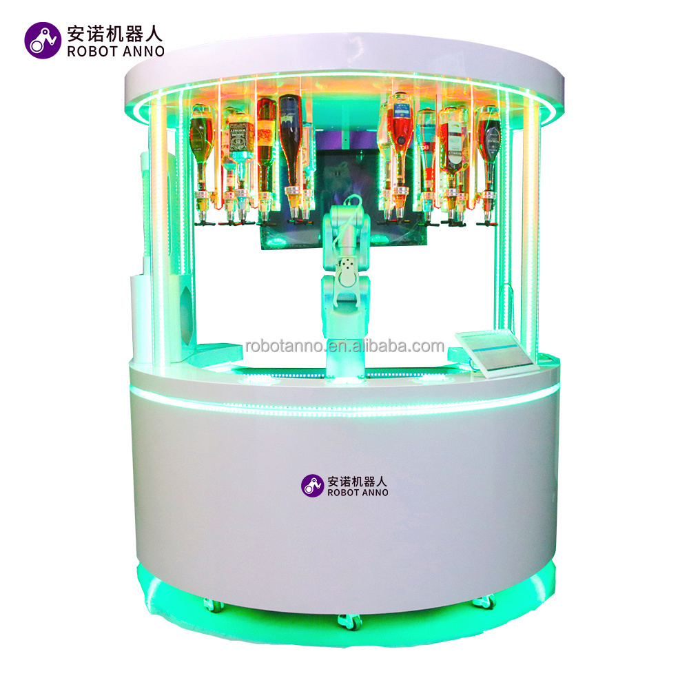 Factory Cocktail Mixing Machine 6 Axis Robotic Arm Vending Machine