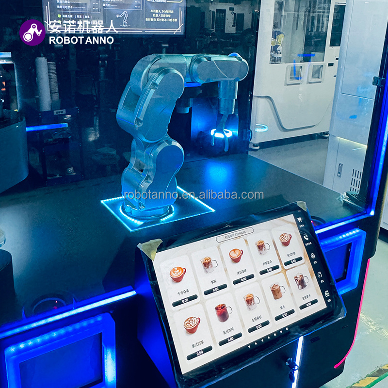 6 Axis Robot Control Cofa Espresso Coffee Vending Machine For Sale