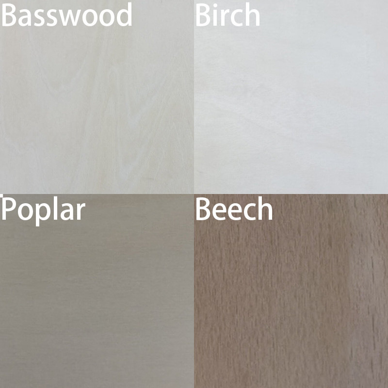 Supplier Wholesale Competitive Price 920 x 920 mm Laminated Basswood Birch Beech Board 2mm 3mm 4mm 5mm 6mm Plywood Sheet