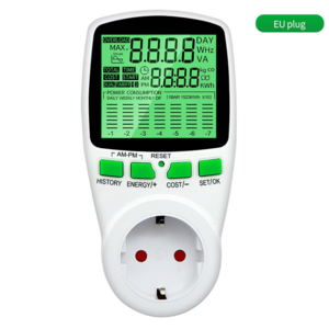 LCD Display Wattmeter Energy Meter Power Metering, Billing Sockets Electricity Meter Sockets Multifunction Power Charts