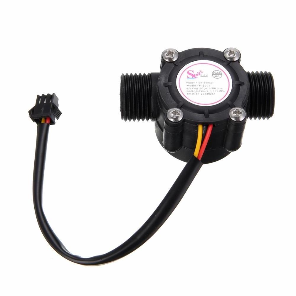 New 1Pc G1/2 1-30L/Min DC5V Water Flow Sensor Flowmeter Hall Flow Sensor Water Control Counter Switch