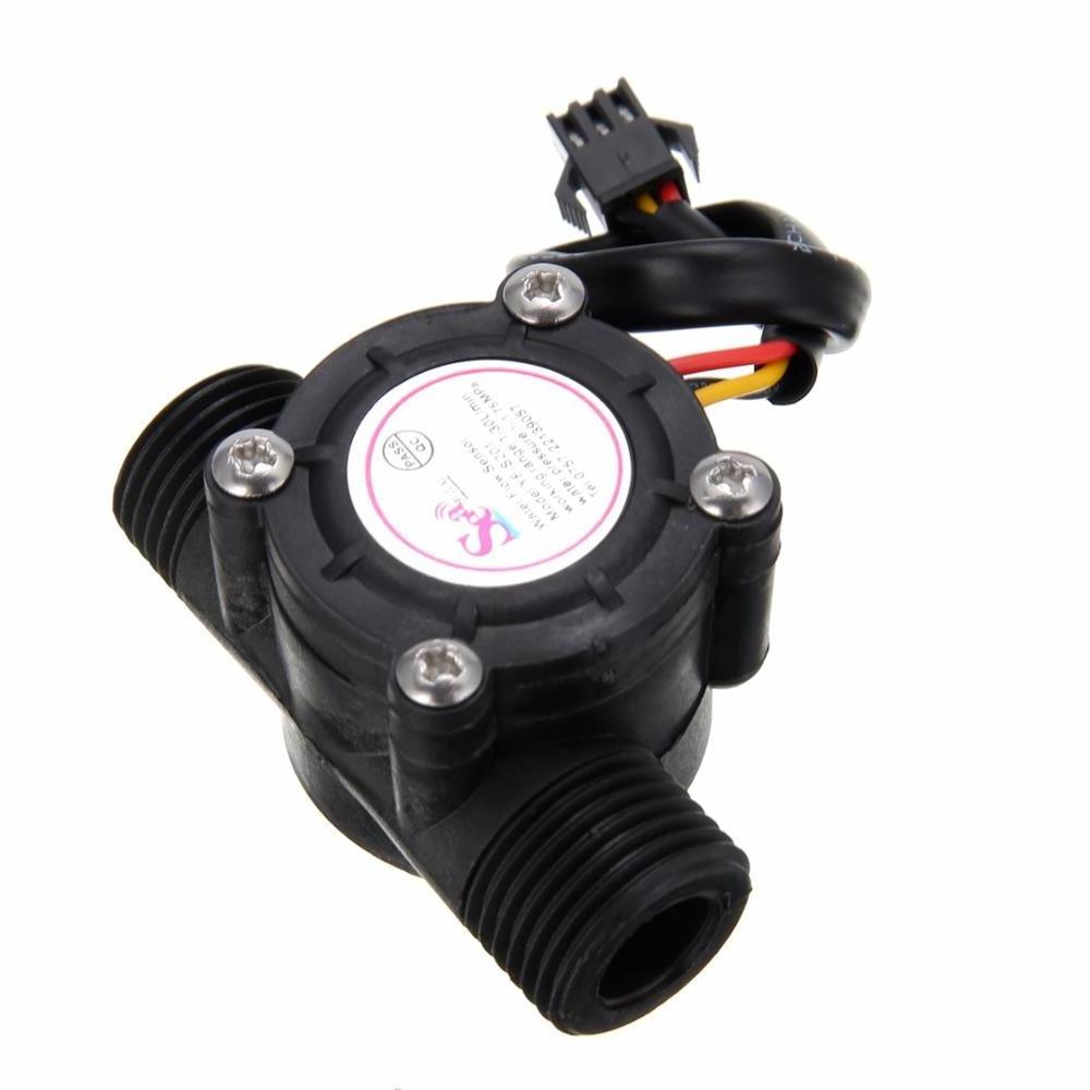 New 1Pc G1/2 1-30L/Min DC5V Water Flow Sensor Flowmeter Hall Flow Sensor Water Control Counter Switch