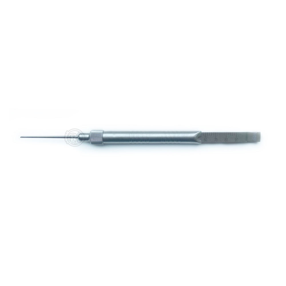 Customized Facial Measuring Gauge Dall Finish Stainless Steel Surgery Gauge With Back Screw