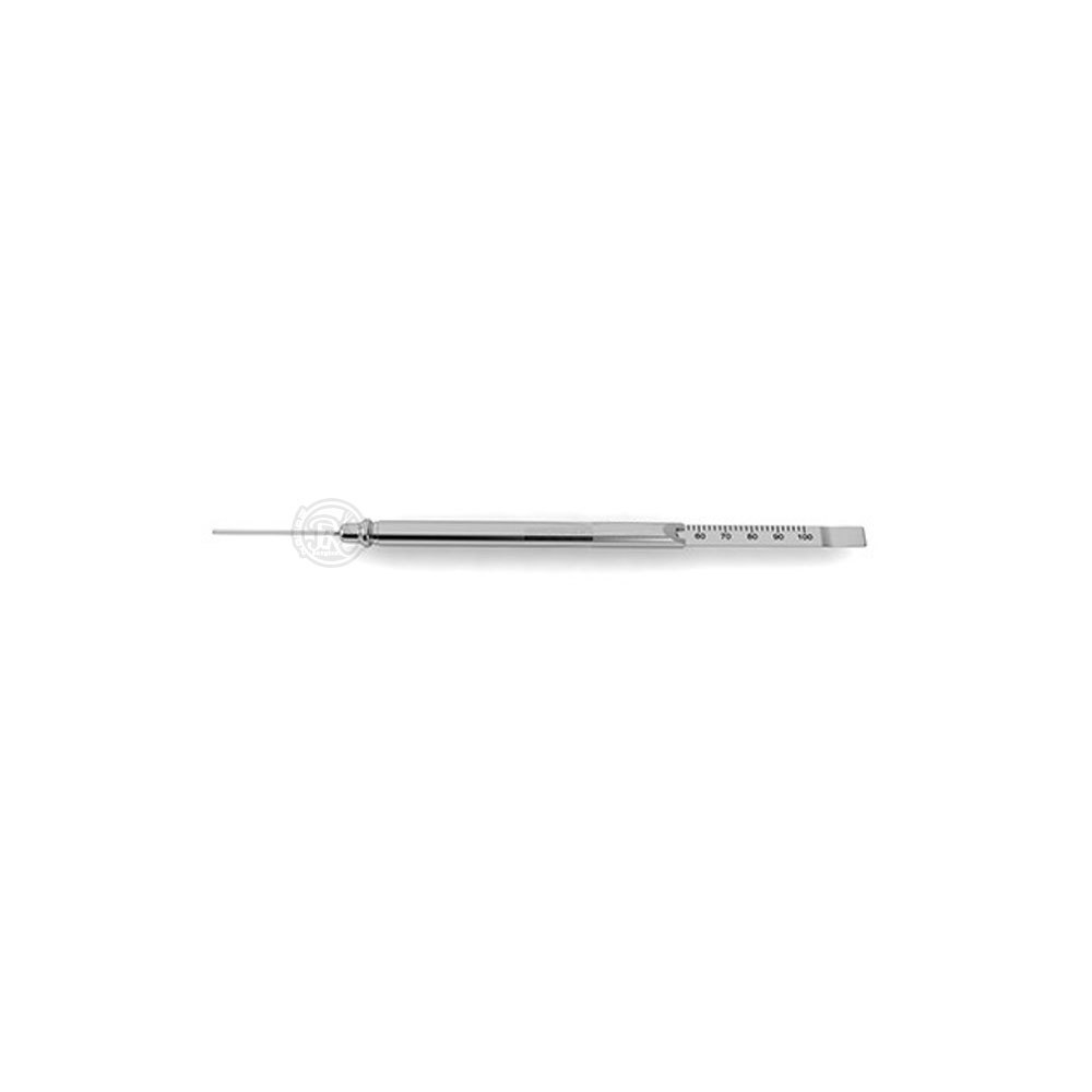 Customized Facial Measuring Gauge Dall Finish Stainless Steel Surgery Gauge With Back Screw