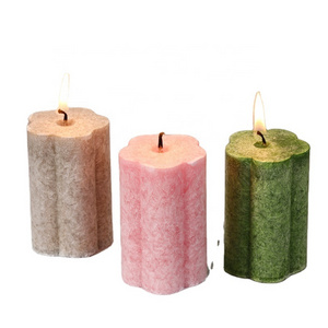 Handmade Ice Flower Column Wax Wholesale Emergency Lighting for Household Smokeless Aromatherapy Candles Paraffin Material