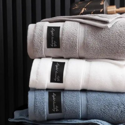 Bath Towels cotton custom logo Set Large Size Thick Terry Bath Towel Sets 100% Cotton Bath Towels For Hotel Home Textile