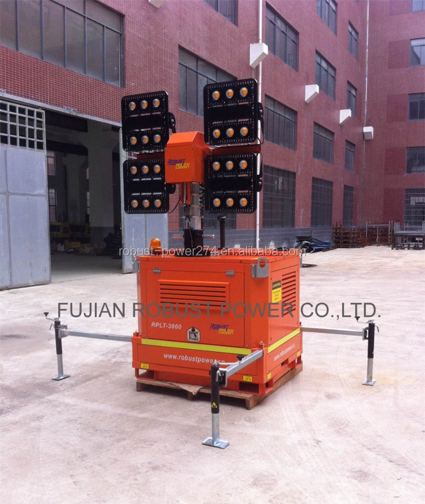 Hybrid Diesel battery Compact Portable Stadium Emergency  LED Light Tower