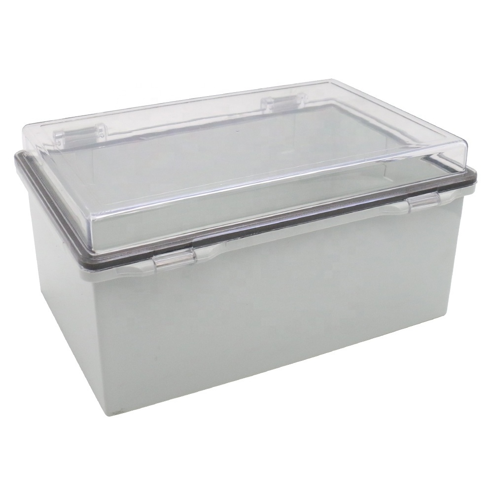 Customized ABS Plastic Enclosure for Electronic Waterproof Outdoor Box With Transparent Cover 285*189*140mm