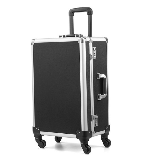 Trolley Case Aluminum Storage Travel Case with Wheels