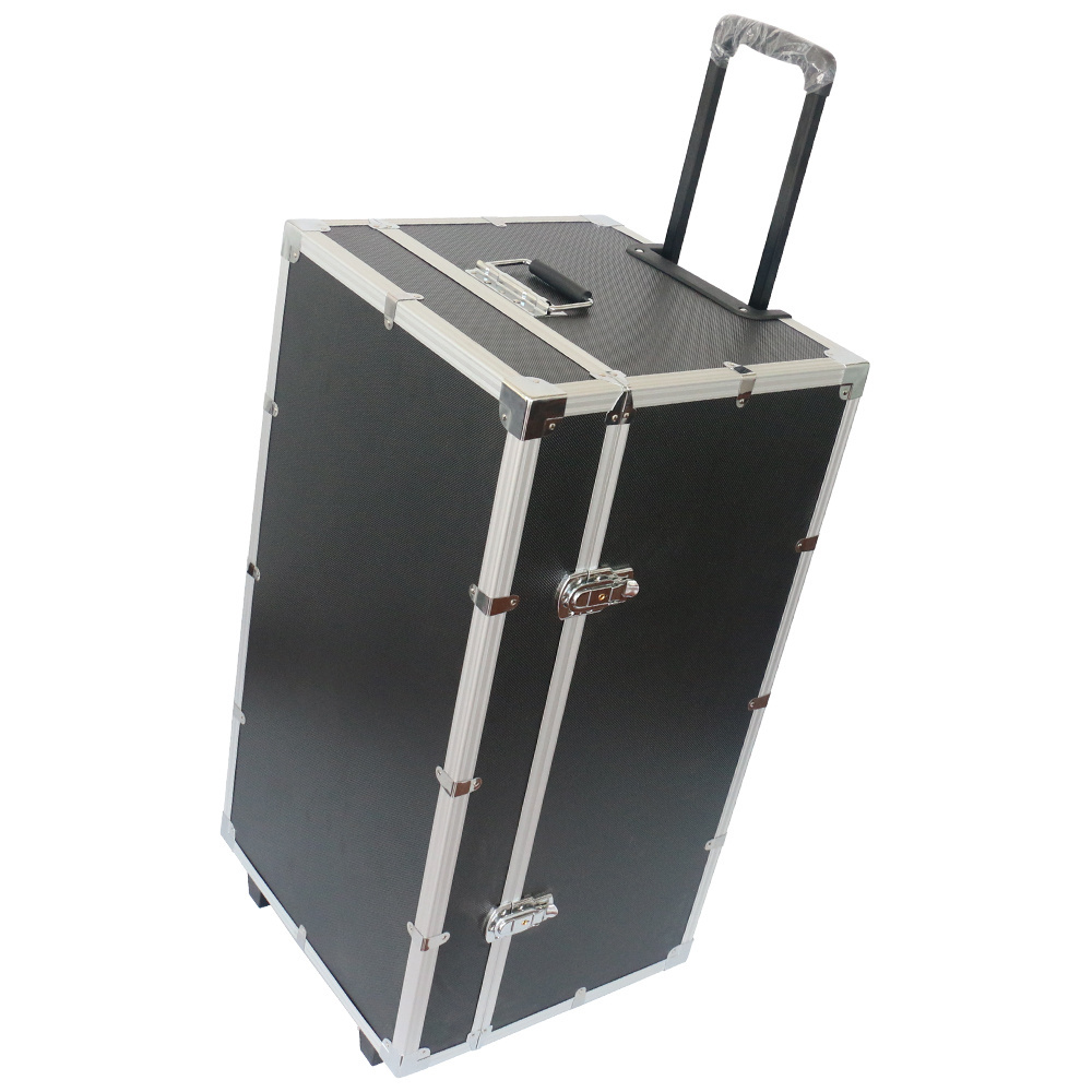 Custom Aluminum Flight Hard Case Trolley Case with Custom Foam for Device