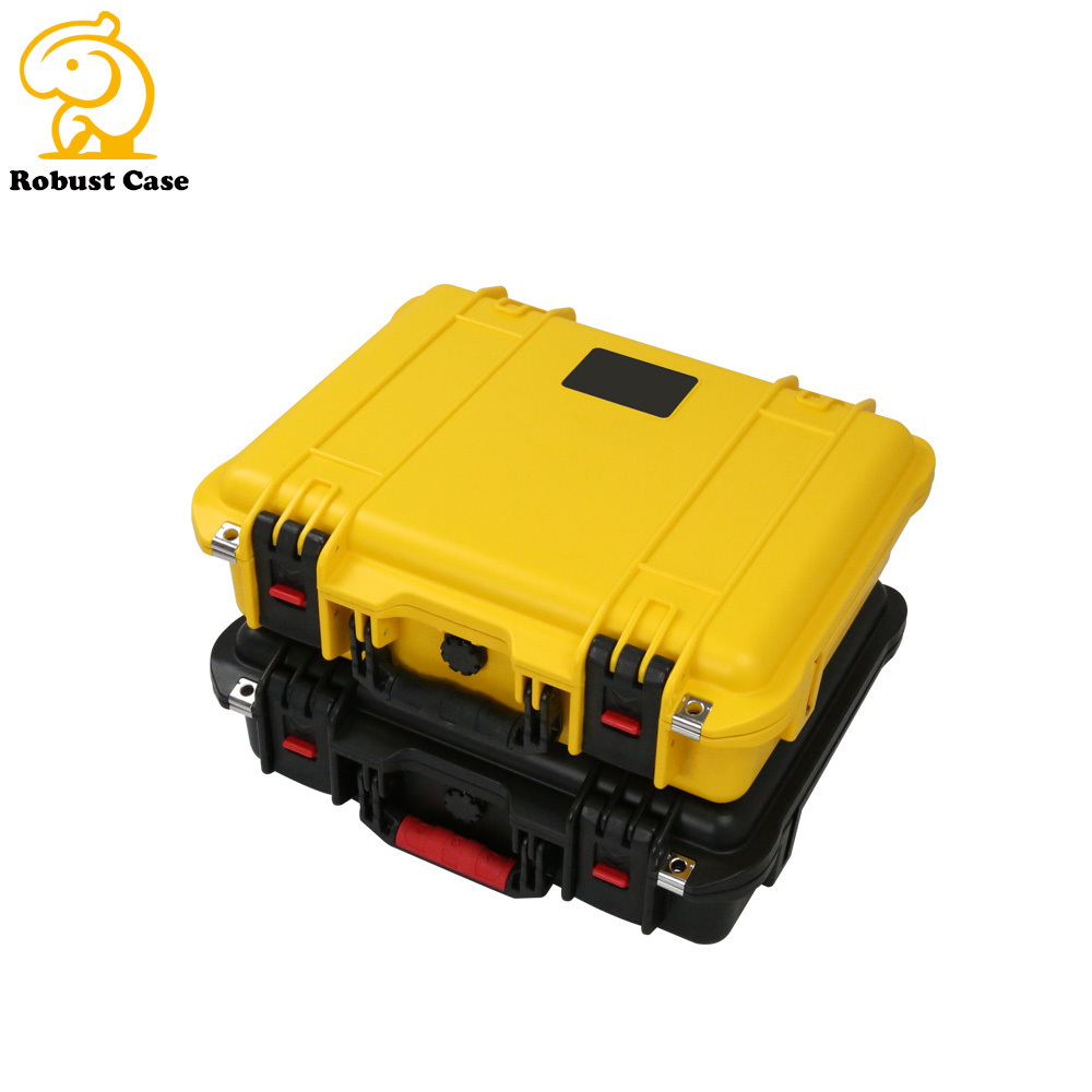 injection molded IP67 waterproof carrying rugged hard plastic suitcases with foam