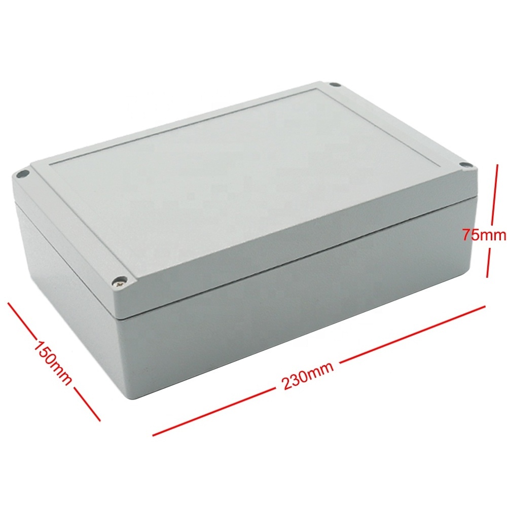 Aluminum waterproof Ip67 Metal Auto Control Panel Box 230*150*75mm