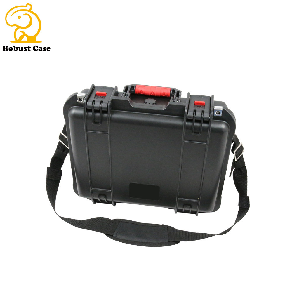 injection molded IP67 waterproof carrying rugged hard plastic suitcases with foam