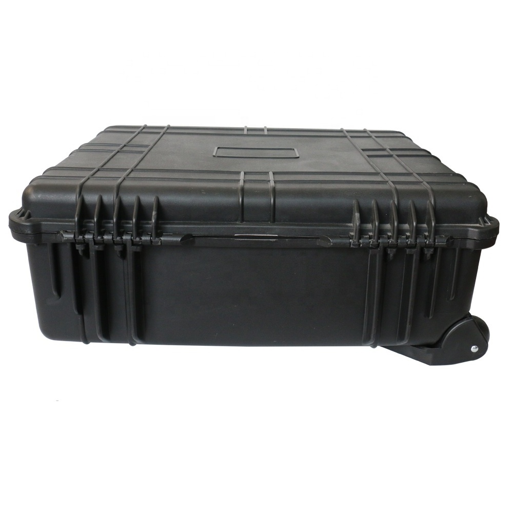 promotional heavy-duty hard plastic PP black watertight airtight luggage case for auto parts