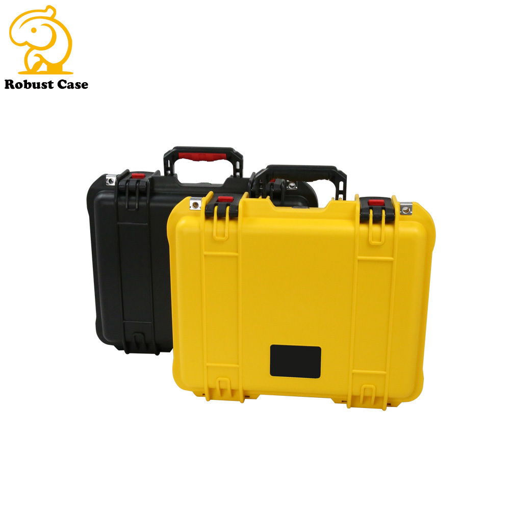 injection molded IP67 waterproof carrying rugged hard plastic suitcases with foam