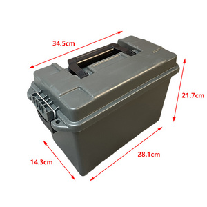 PP Plastic Bullet Ammo Case With Handle For Carrying 345*143*217mm