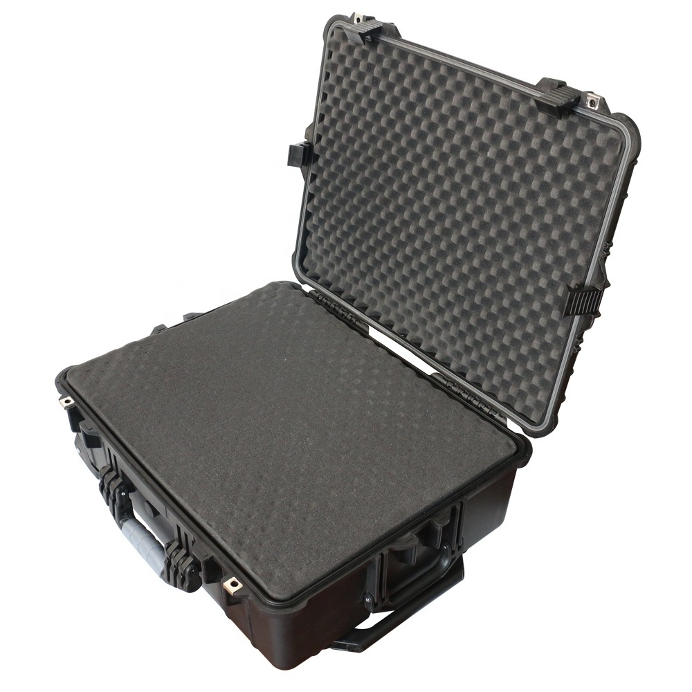 promotional heavy-duty hard plastic PP black watertight airtight luggage case for auto parts