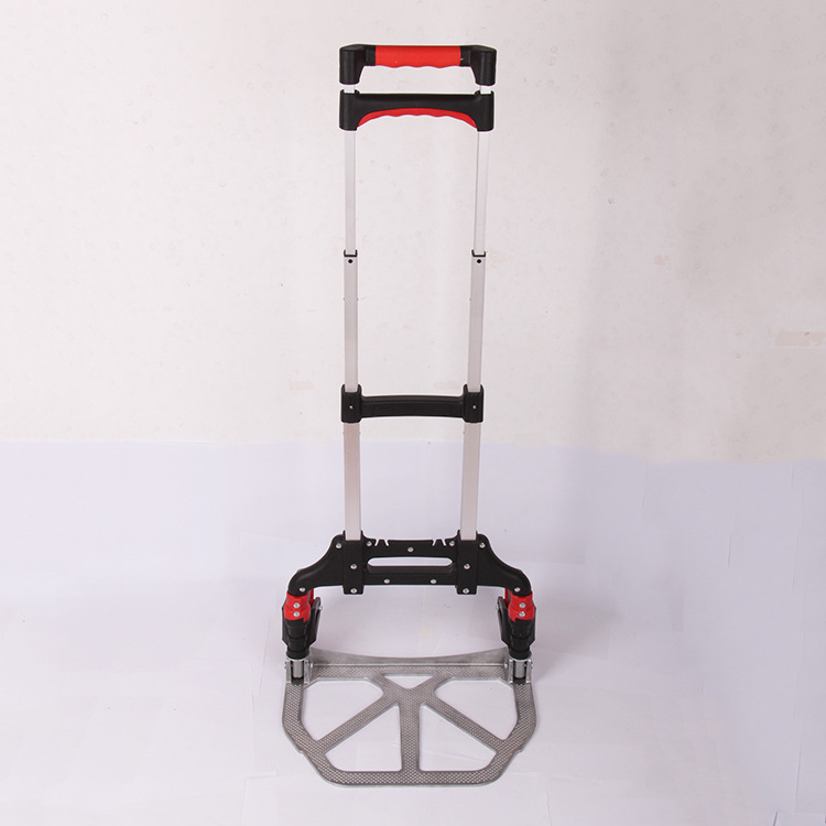 Foldable aluminium hand truck folding trolley