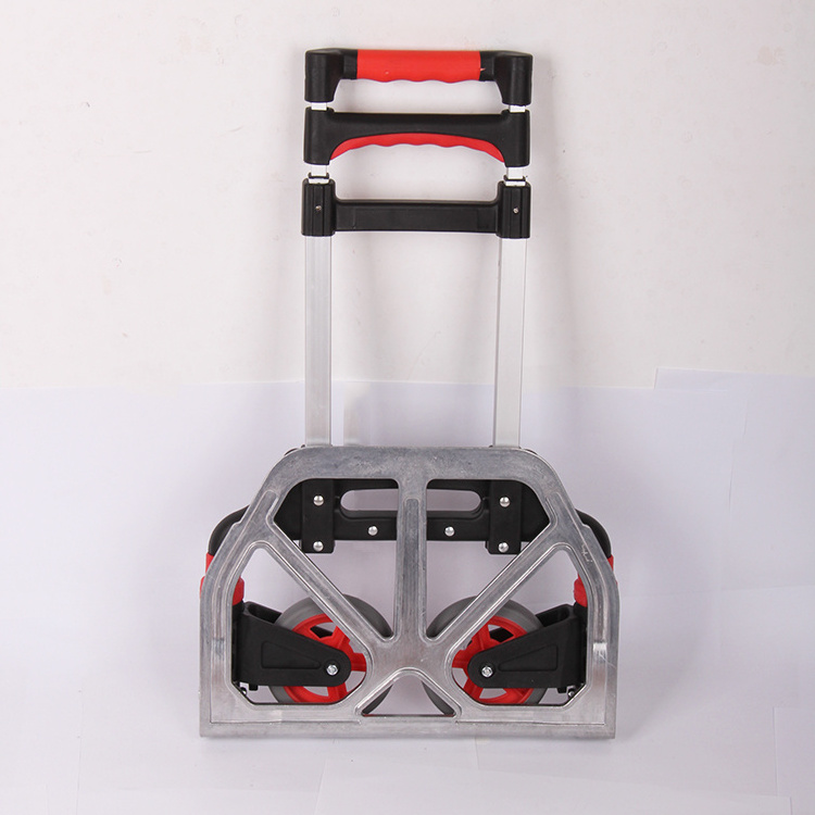 Foldable aluminium hand truck folding trolley