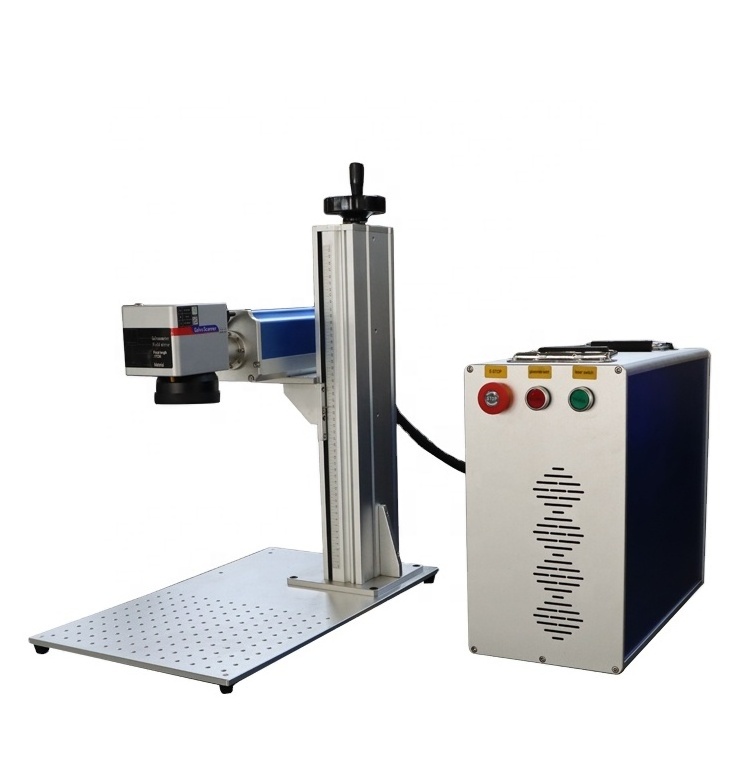 JCT Raycus Max IPG Mopa Laser 3D For Metal Optical Fiber Laser Marking Machine  20w 30w Mini Rotary Rotating Marker Laser Medals