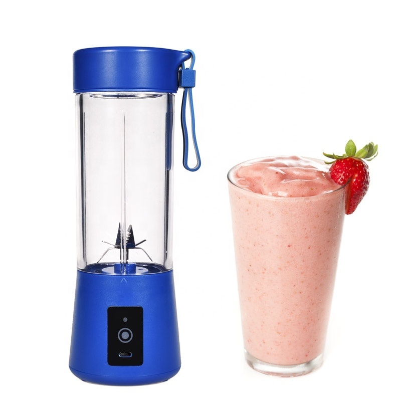 kitchen 400ML fruit juice with 6 blades small blender food mixers  rechargeable mini grinder for ice coffee