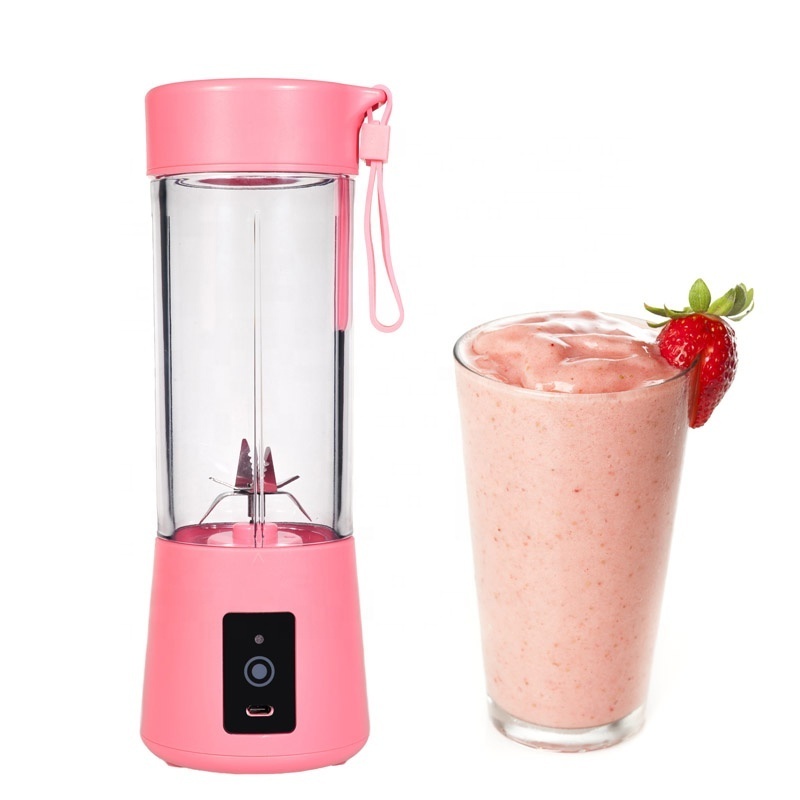 kitchen 400ML fruit juice with 6 blades small blender food mixers  rechargeable mini grinder for ice coffee