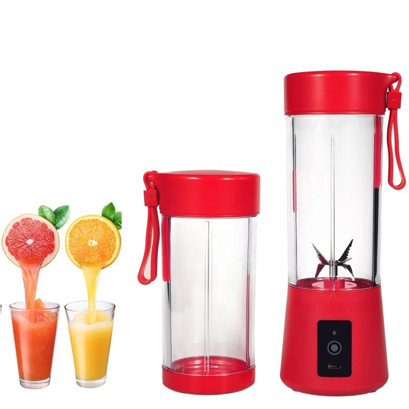 Customized Color Mini Juicers 6 blades portable usb blender 2 cups 400ML juicer extractor machine mixer for kitchen