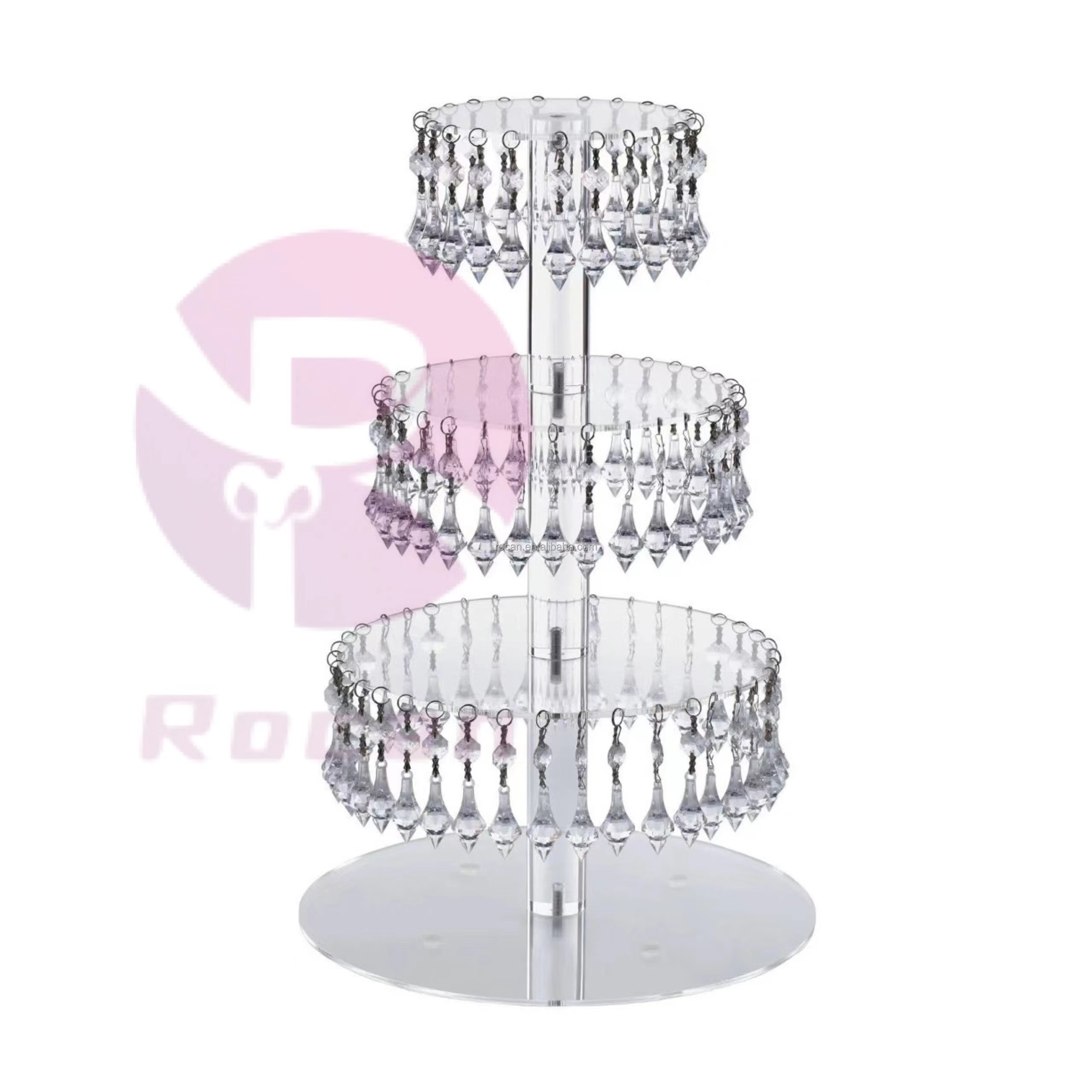 Wedding party Dessert Cake Table Silver Metal Plinth Set mirror shinny Gold hanging cake stand