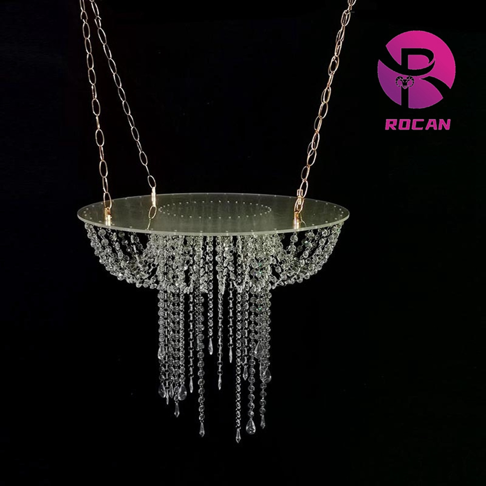 big cake stand chandelier,suspended crystal acrylic hanging cake stand swing wedding cake stand