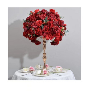 wedding flowers Silk artificial white rose hydrangeas wedding decoration table centerpiece flower ball