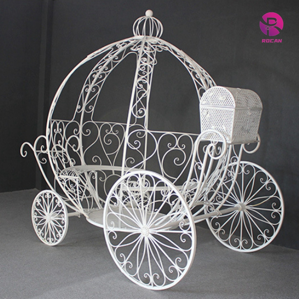 large metal horse carriage pumpkin cart  Bride Entry Carriage  for event decorations