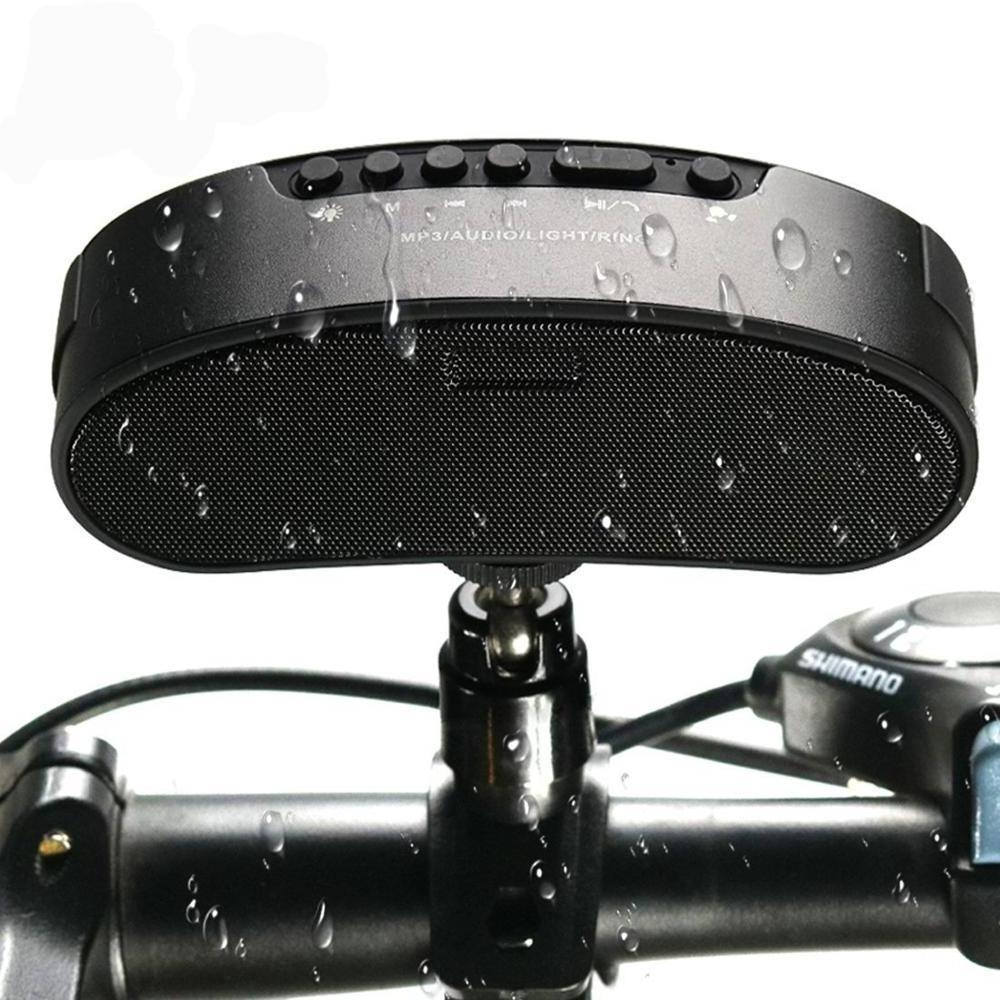 B6 Portable Outdoor Waterproof bluetooth bicycle speakers with FM radio led flashlight torch