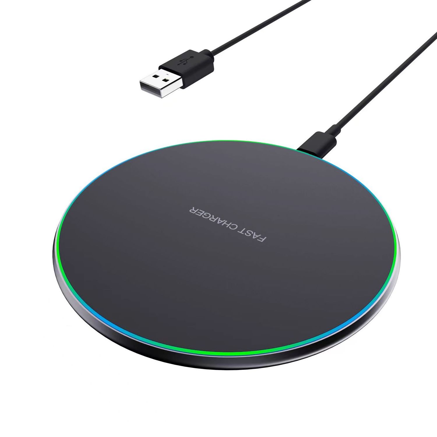 2023 arrival 15W 10w Qi Wireless Charger Pad Led Light Fast Charging Wireless Charger