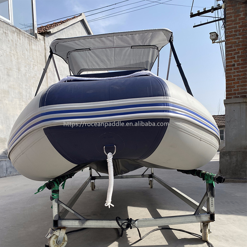 1.2mmpvc 5 6 7 8 People Foldable Inflatable Fishing Boats with Outboard Motor for Speed Sport