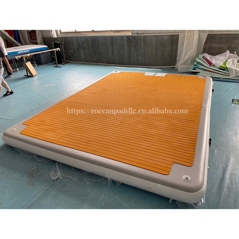 Wholesale Floating Platform Water Sports Inflatable Floating Platform Fabric Inflatable Boat Platform for sale