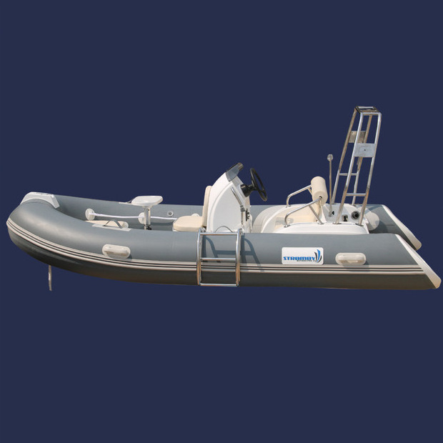 Factory (12.8ft)390cm 5 people rib rigid hull fiberglass open boat