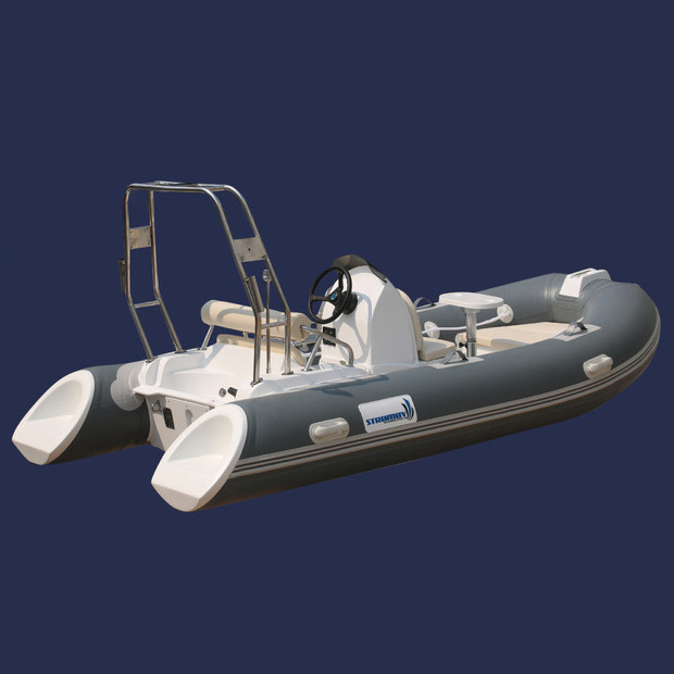 Factory (12.8ft)390cm 5 people rib rigid hull fiberglass open boat