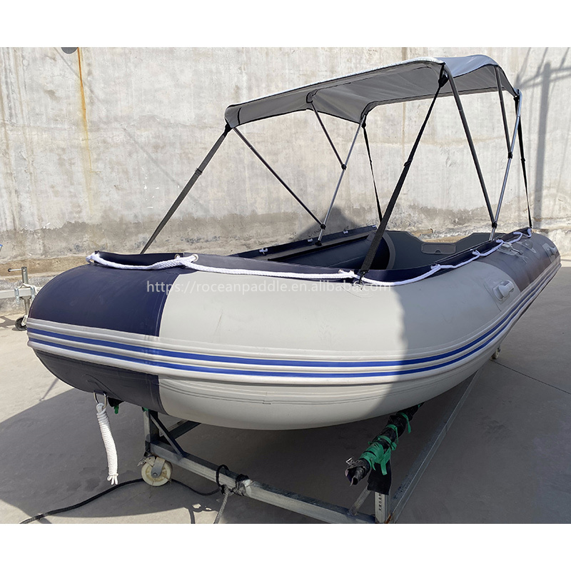 1.2mmpvc 5 6 7 8 People Foldable Inflatable Fishing Boats with Outboard Motor for Speed Sport