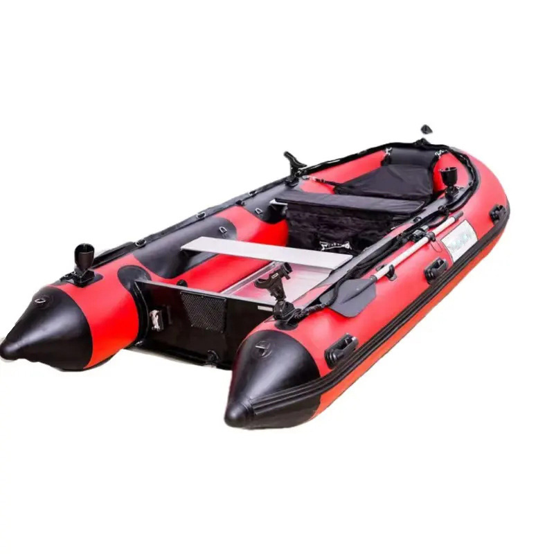 OEM 0.9mm 1.2mm zodiac PVC tube rigid inflatable fishing pontoon boats with CE certificate aluminum floor