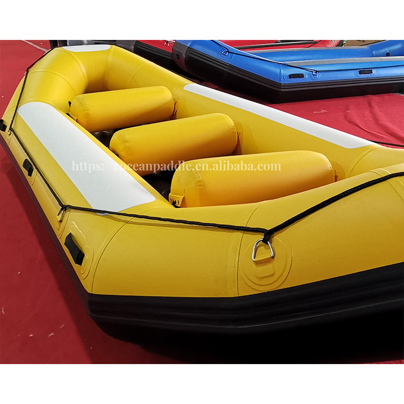 China Factory 6 7 8 Persons adventure outdoor sport inflatable pontoon boat drifting river rafts boats for sale