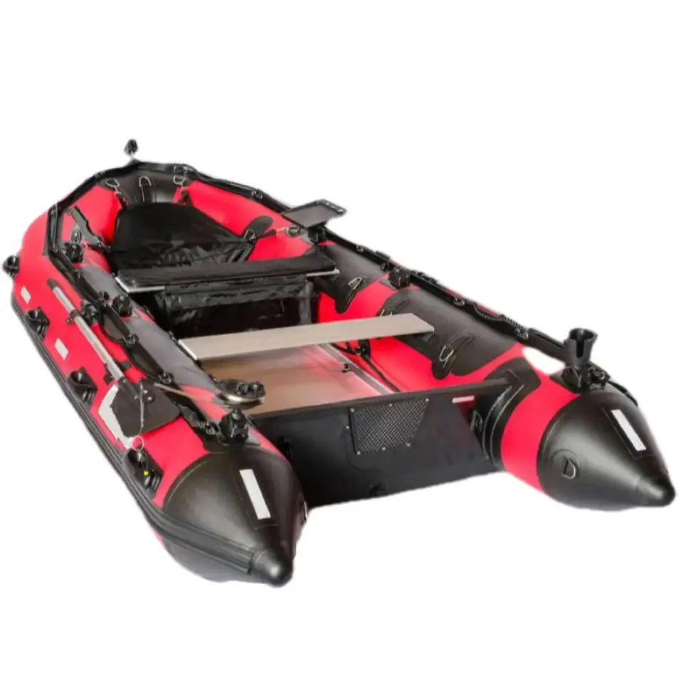 OEM 0.9mm 1.2mm zodiac PVC tube rigid inflatable fishing pontoon boats with CE certificate aluminum floor