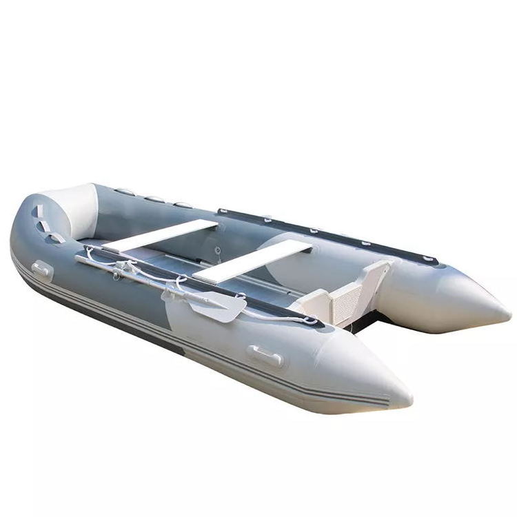 Folding Inflatable Sail Boat Fishing Boat High Speed Power Inflatable Aluminium Floor Catamaran Boat