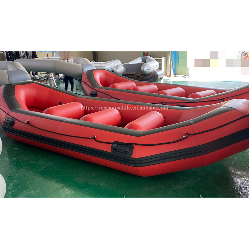 Adventure Heavy duty double floor Self Bailing river raft boat whitewater rafting 8 persons river raft rowing boat!