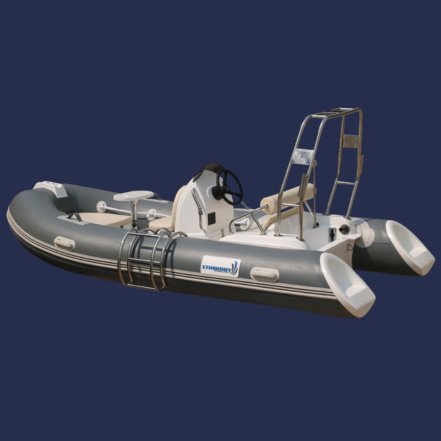 Factory (12.8ft)390cm 5 people rib rigid hull fiberglass open boat