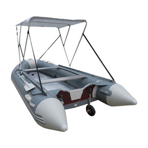 420cm V keel inflatable yacht tender boat with aluminum floor