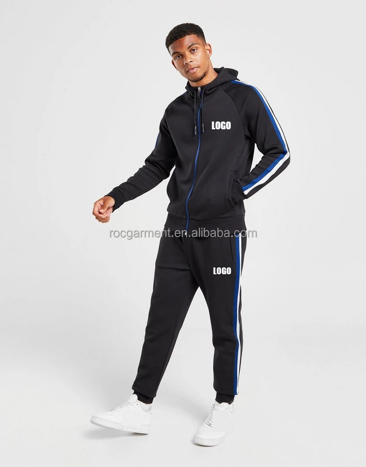 Hot Sale Zipper Hoodie Jogging Suit Custom Logo Tech Fleece Suits High Quality Sportswear For Men