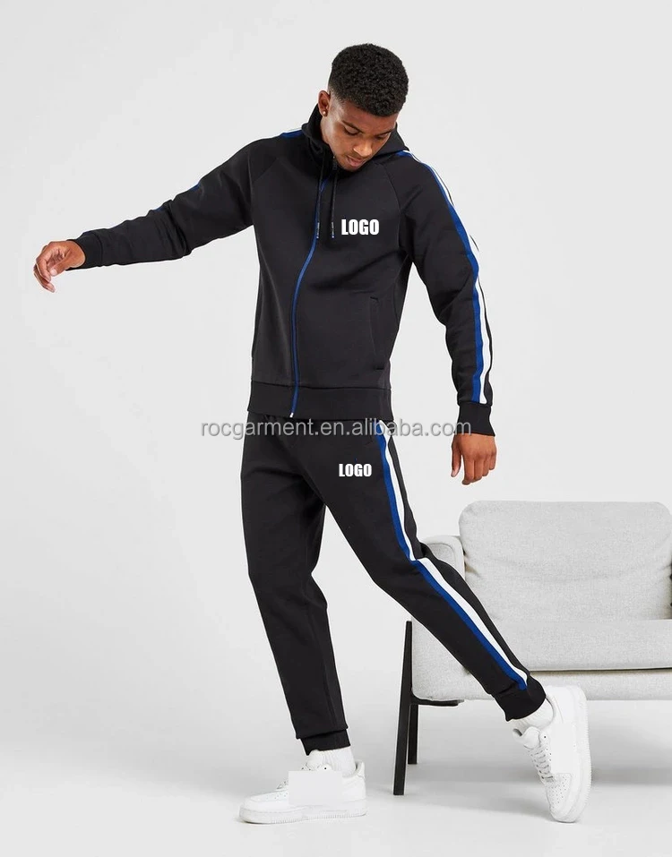 Hot Sale Zipper Hoodie Jogging Suit Custom Logo Tech Fleece Suits High Quality Sportswear For Men