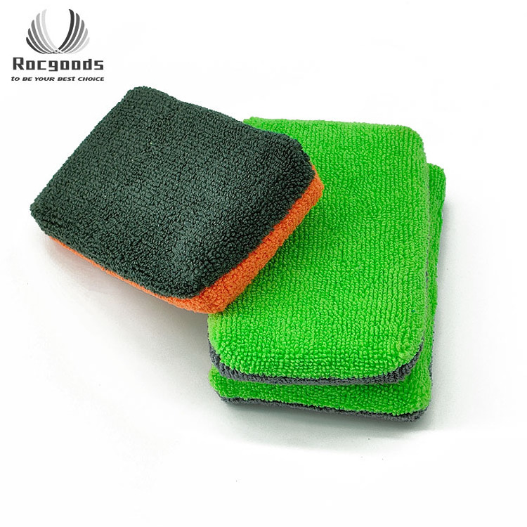 Car Detailing Microfiber Suede Cloth Nano Ceramic Coating Applicator Sponge