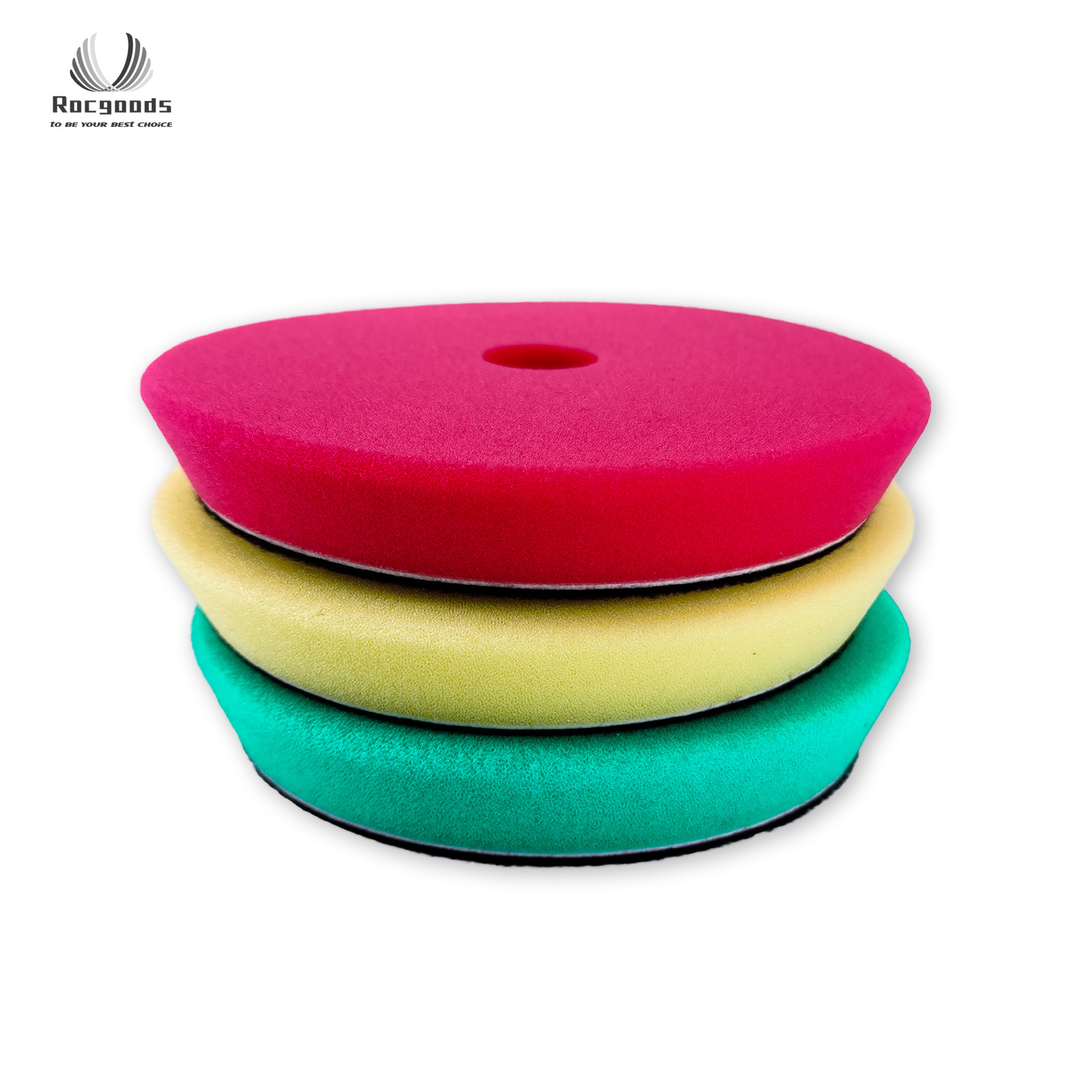 microfiber hand diamond sponge car detailing wet dry flexible polishing wool foam pad glass 5 inch disc buffing for car polish