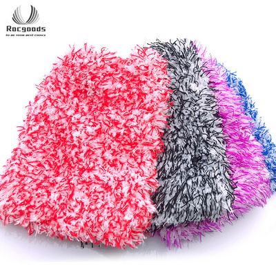 Custom Super soft long high pile microfiber wash mitt detailing car cleaning window microfibre wheel microfiber car wash glove